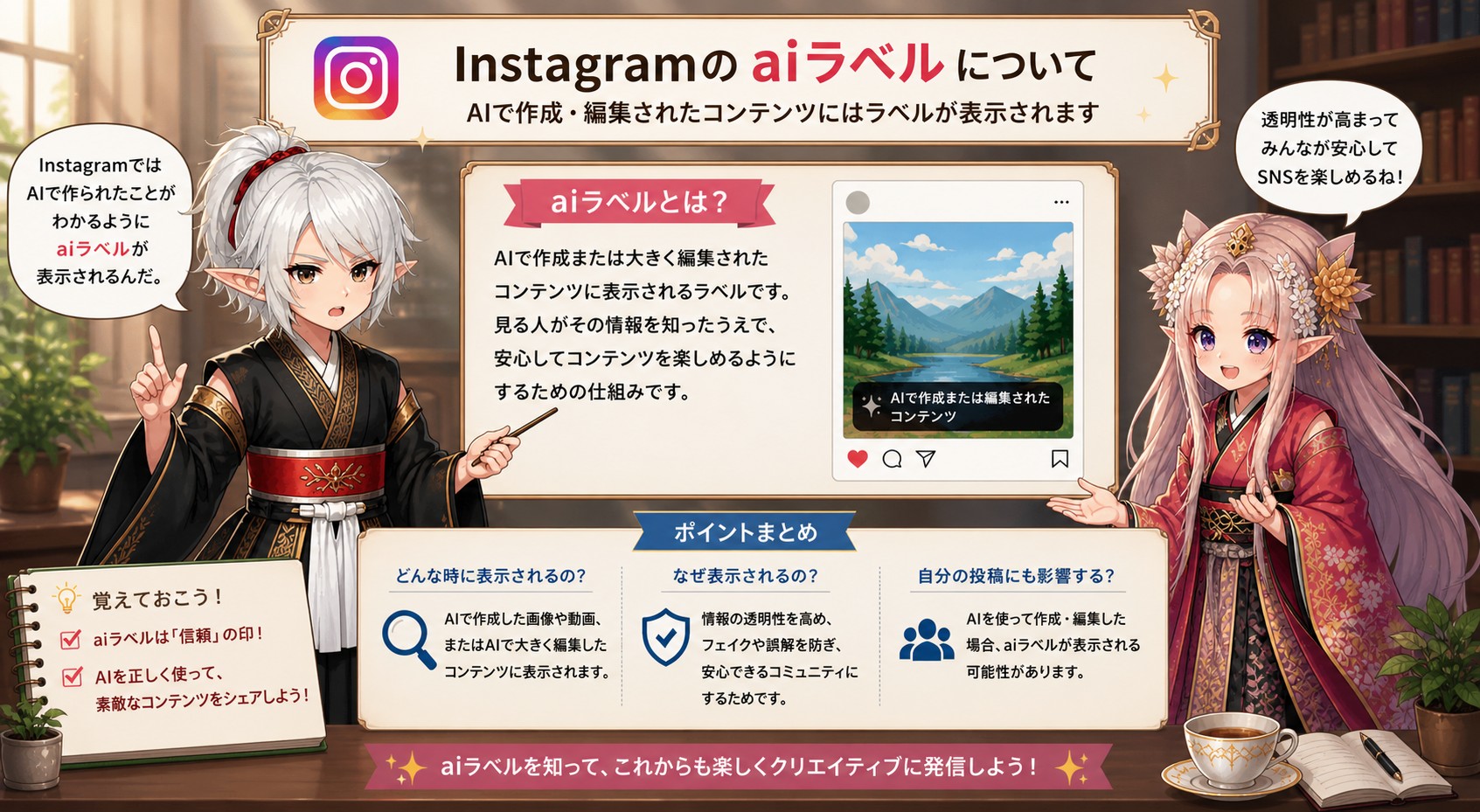 インスタAIラベル